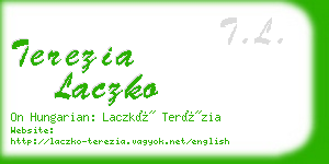 terezia laczko business card